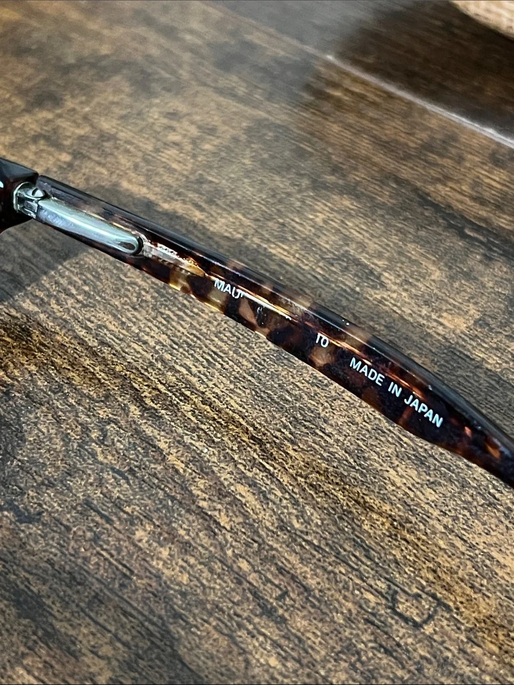 Rare Maui Jim Tortoise Frame Sunglasses with Dark Brown Lenses made in Japan